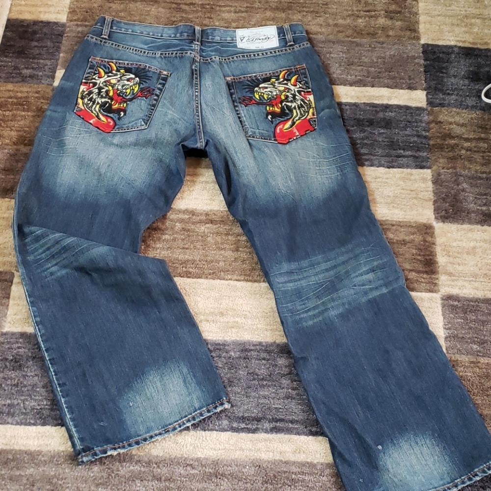 Ed Hardy 38×32 men's jeans.    #01
